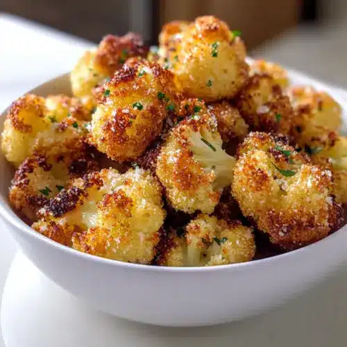 Crispy Parmesan Cauliflower Bites