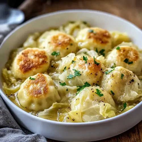 German Cabbage and Dumplings