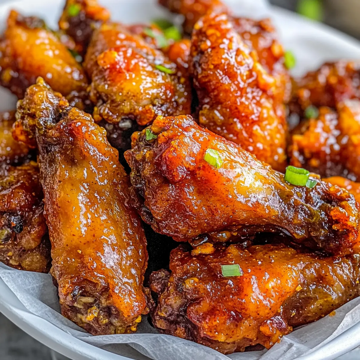 Hot Honey Peach Wings