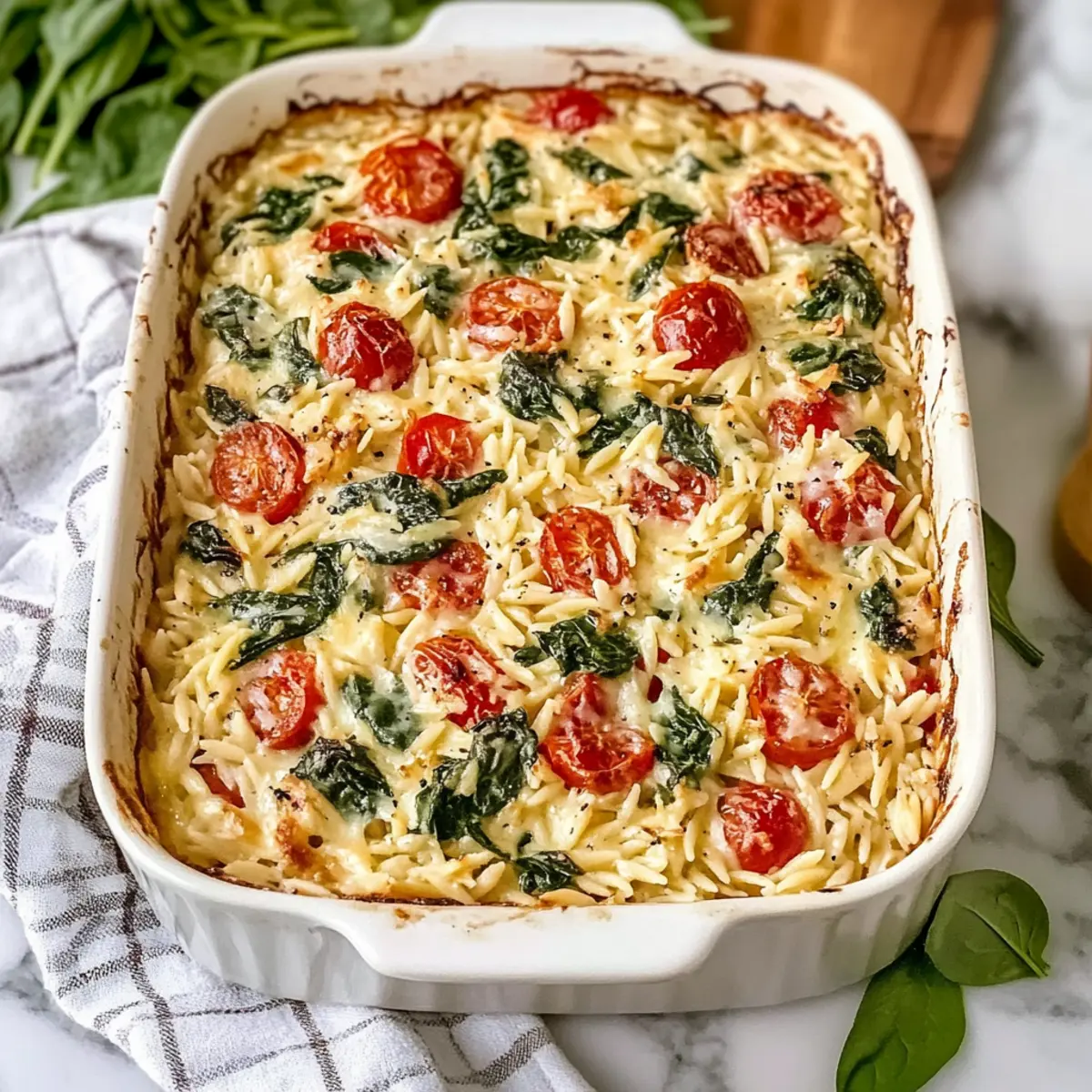 Boursin Orzo Bake