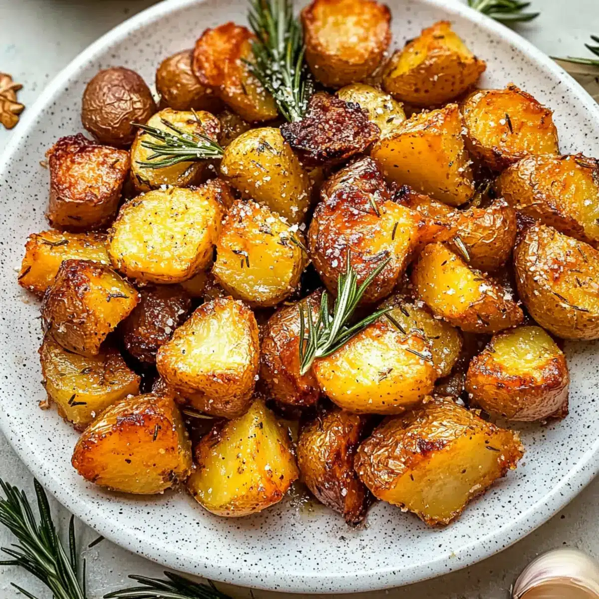 Crispy Roast Potatoes with Rosemary and Garlic