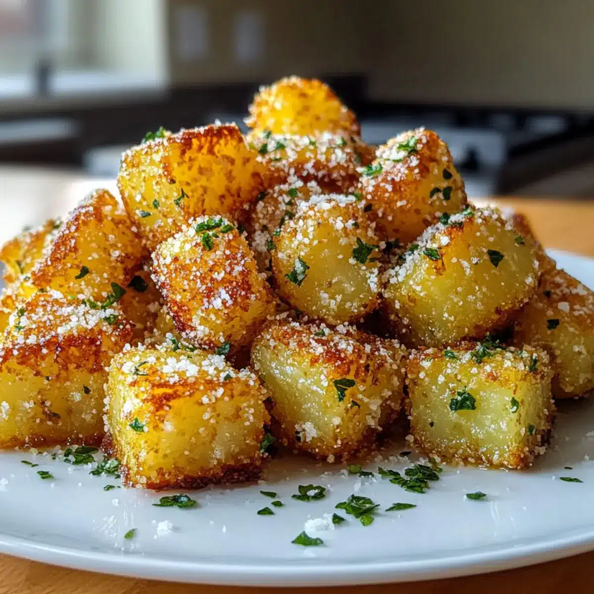 Golden Parmesan Crunch Potatoes