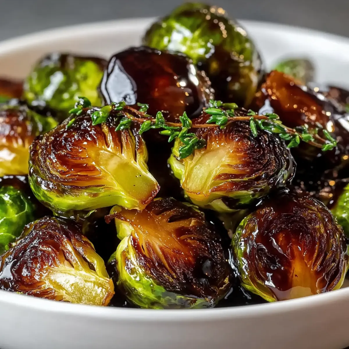 Honey Balsamic Brussels Sprouts