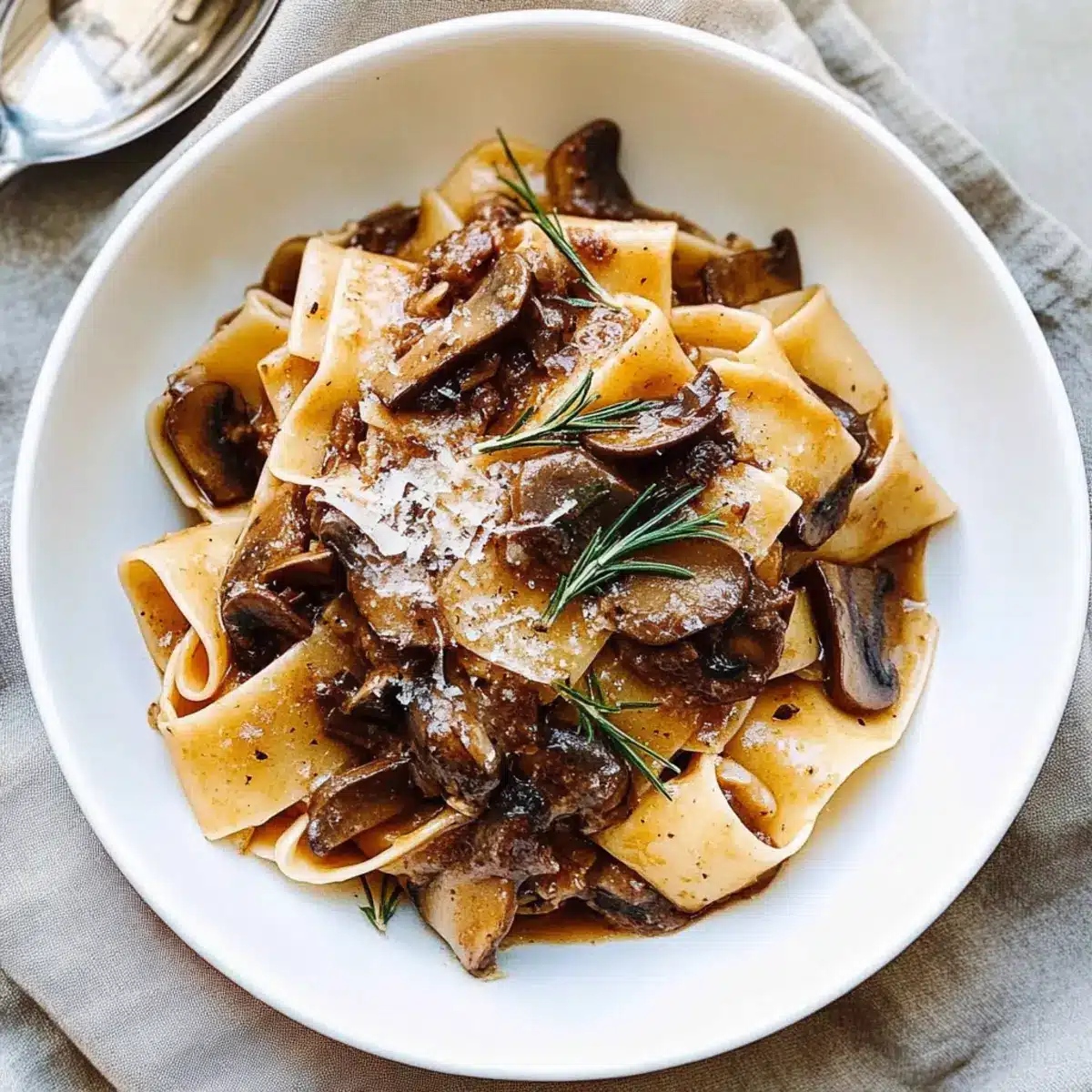 Portobello Mushroom Pappardelle