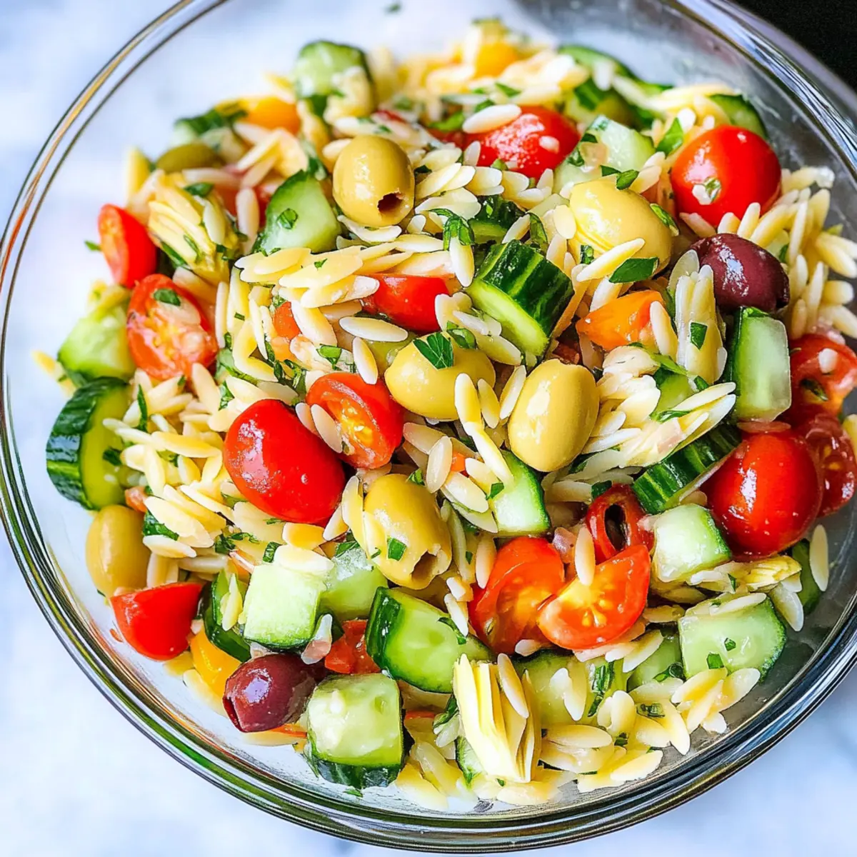 Easy Orzo Pasta Salad