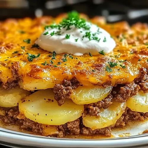 Loaded Beef and Potato Bake