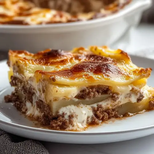 Creamy Beef and Scalloped Potato Casserole