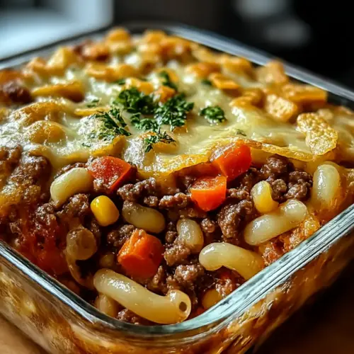 Cheesy Hamburger Supreme Casserole