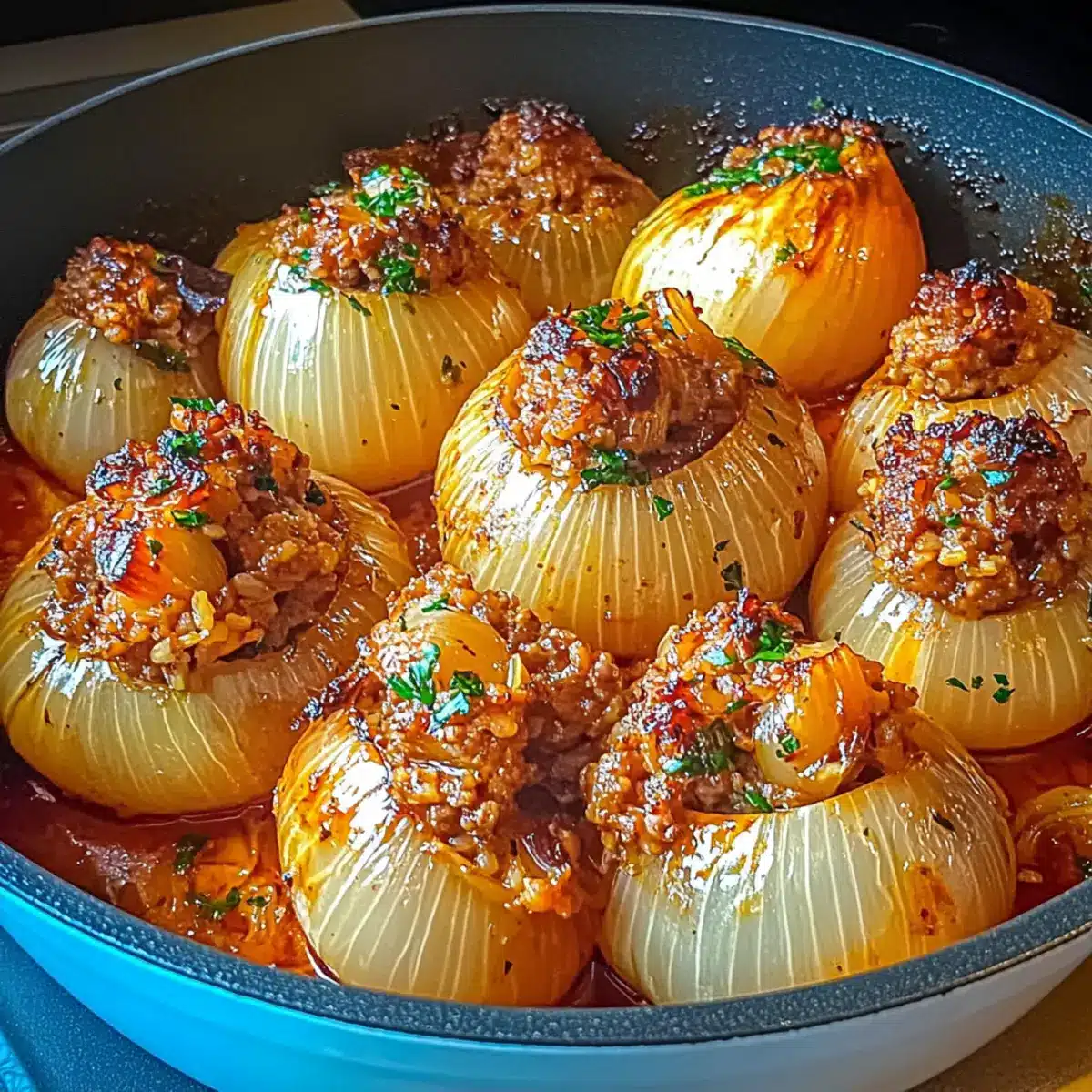 Stuffed Onions with Mediterranean Flavors