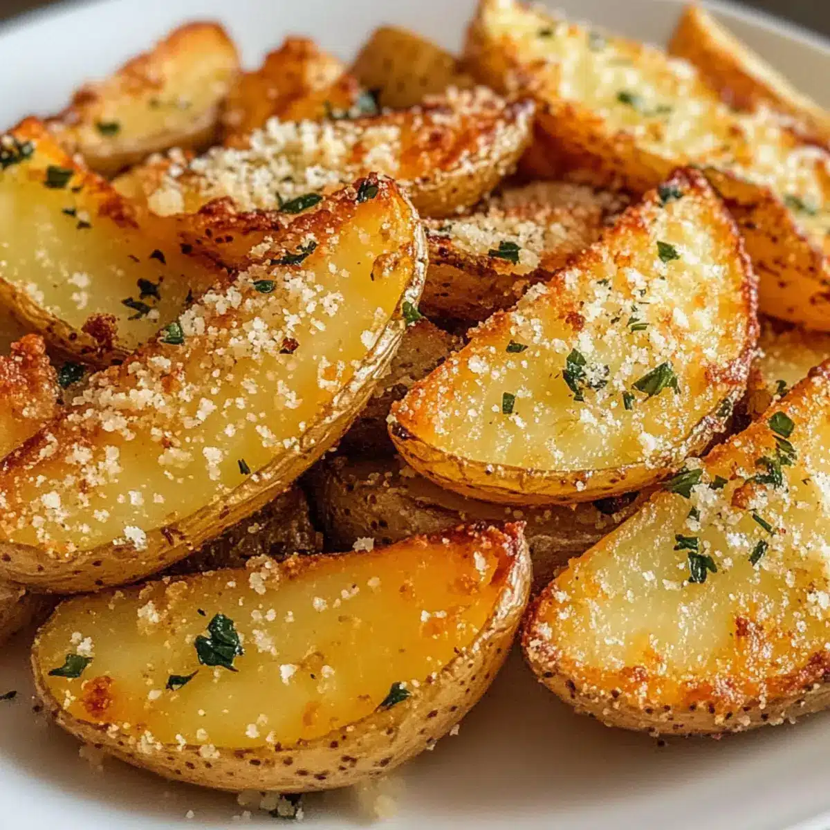 Baked Garlic Parmesan Potato Wedges