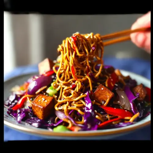 30-minutes Vegetable Tofu Lo Mein