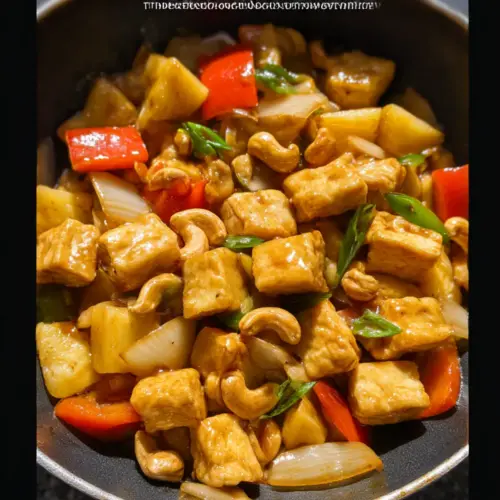 Pineapple Cashew Tofu Stir-Fry