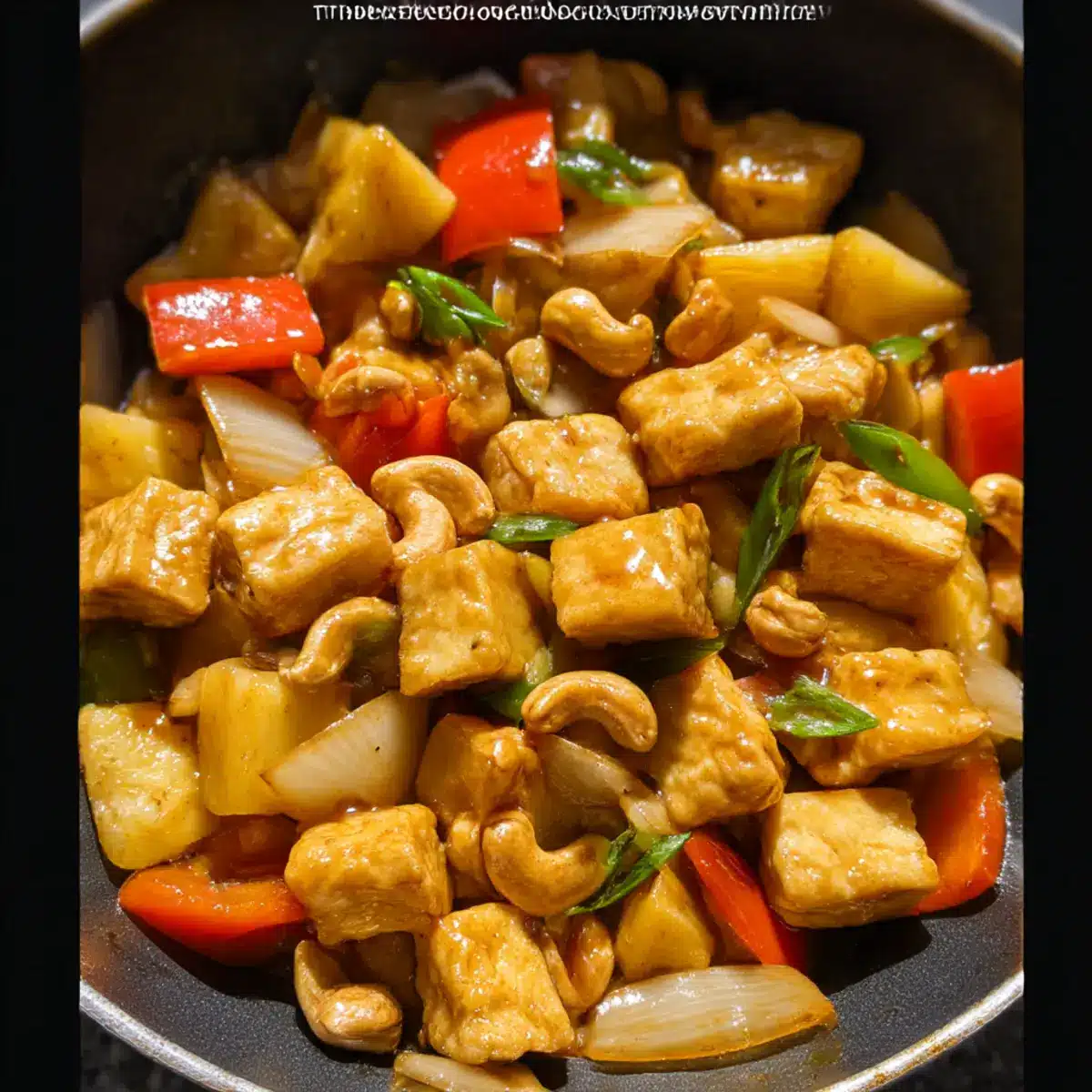 Pineapple Cashew Tofu Stir-Fry