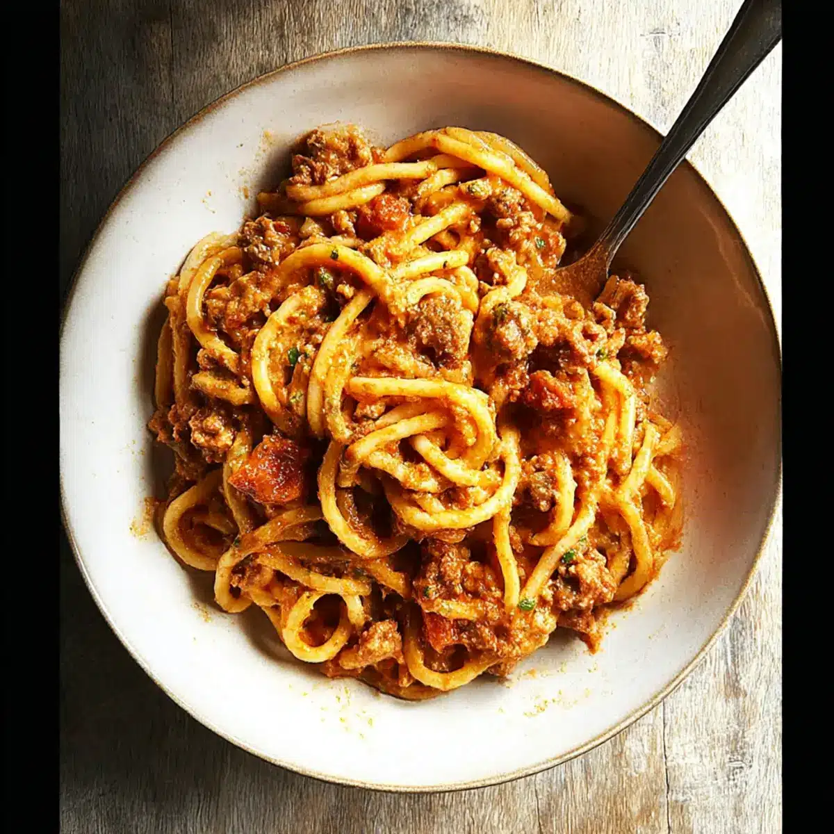 Red Pesto Spaghetti Bolognese